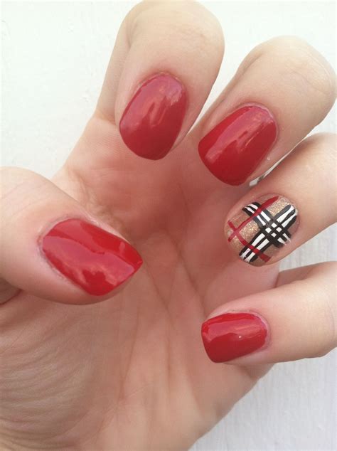 burberry design nails